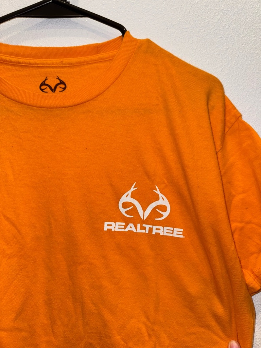 Realtree Blaze Orange Logo Tee Mens Medium NWOT Hunting Shirt - Picture 4 of 7